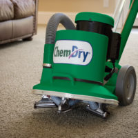 chem-dry machine cleaning a floor