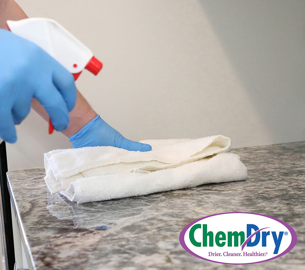 Chem-Dry granite counter cleaning